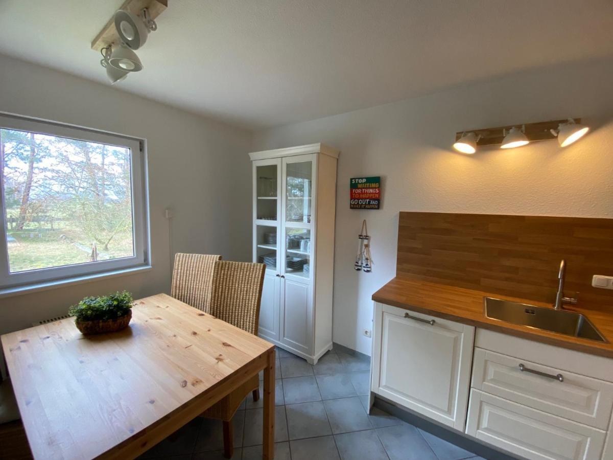 romantisches Ferienhaus Boddenblick mit Sauna Pruchten Exterior foto