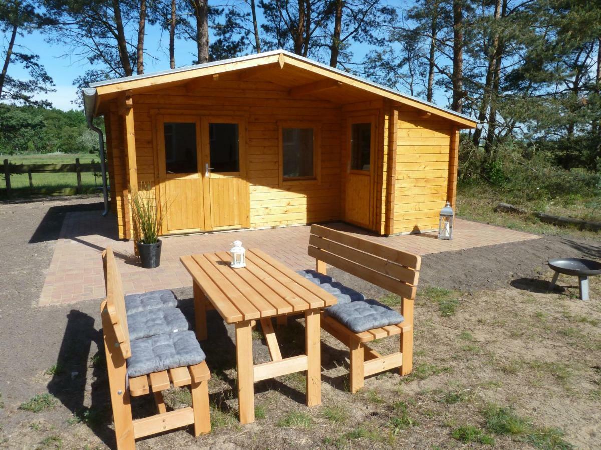 romantisches Ferienhaus Boddenblick mit Sauna Pruchten Exterior foto